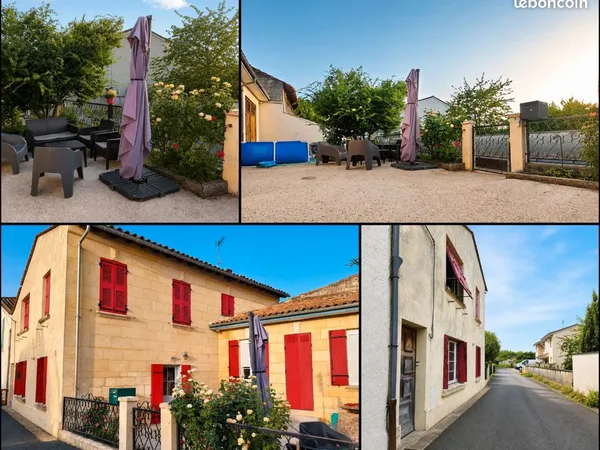 Grande maison de bourg. AXE Libourne-Bordeaux