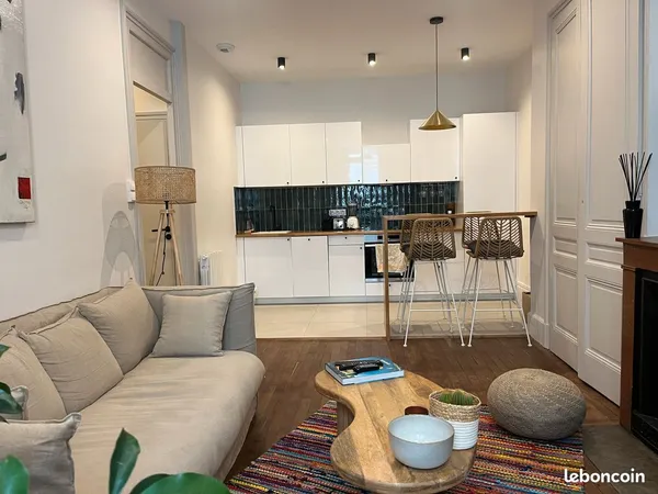 Location meublée - Appartement rénové T2 43,9m2 LYON - 69007