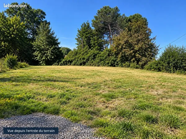 Terrain constructible 969 m ² - cadre naturel