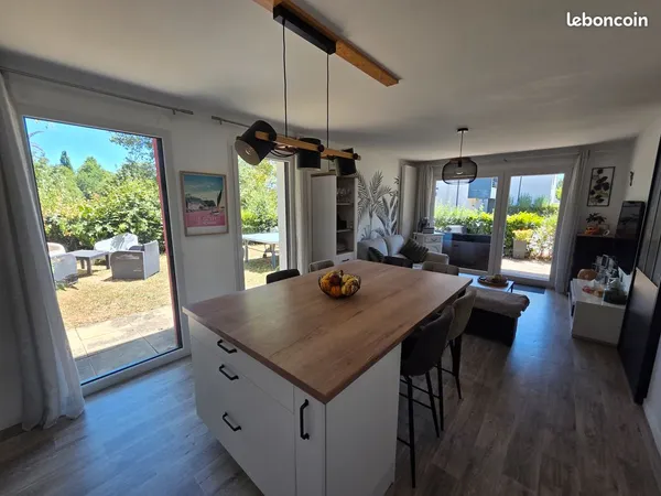 Vente t3 rez de jardin centre plescop