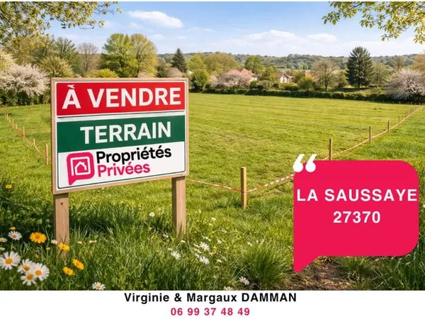 Espace, Nature et Proximité ! Terrain de 1582 m² à La Saussaye