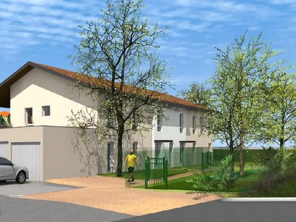 Terrain à bâtir viabilisé - permis de construire purgé pour 6 logements