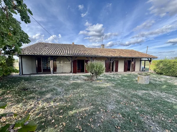 MONFLANQUIN, Maison de plain peid, 3 chambres, 2000 m2 de te