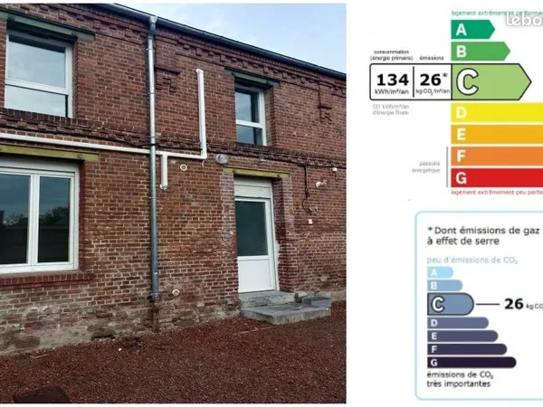 A louer maison de 3 chambres à le Nouvion en Thièrache (centre)