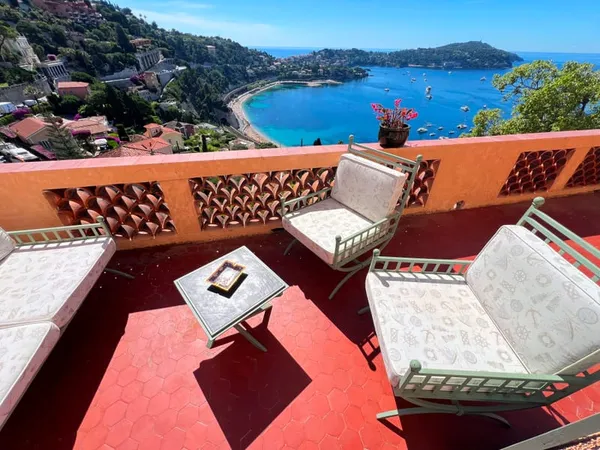 Appartement avec vue mer panoramique, terrasse, plages Villefranche-sur-Mer, France