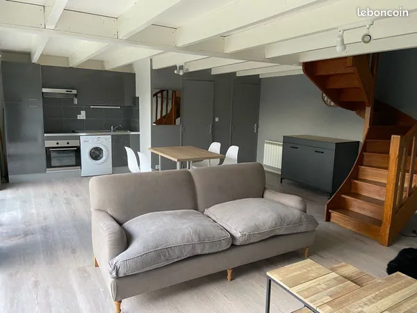 Maison meublée 1 chambre + 2 bureaux avec jardin - Carnac