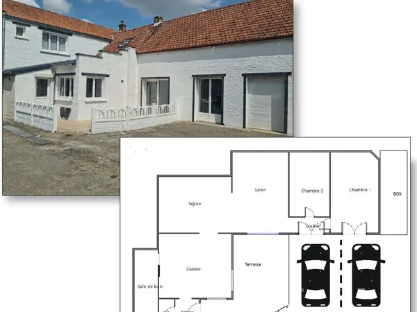 Location Maison Plain Pied 80m² - dispo fin oct-26