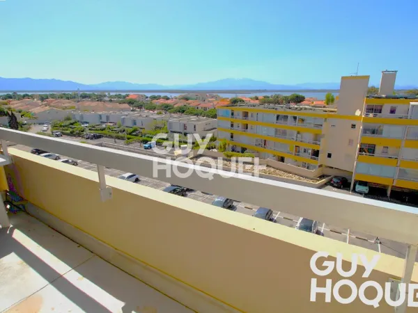 Canet sud - Appartement T1 Cabine - Vue Canigou et Etang.