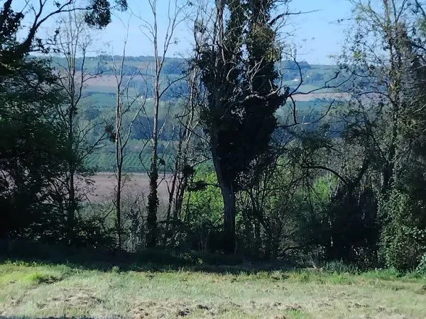 Terrain constructible viabilisé 4000 m² - Vue panoramique exceptionnelle sur la vallée du Dropt avec