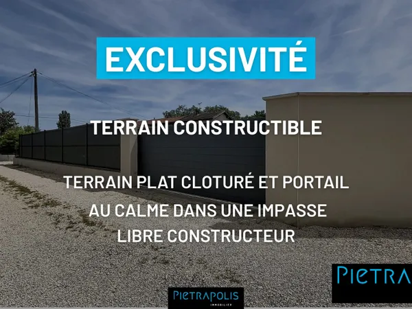 TERRAIN CONSTRUCTIBLE A VENDRE
