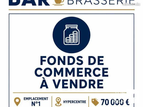 Fonds de commerce bar, brasserie Valenciennes