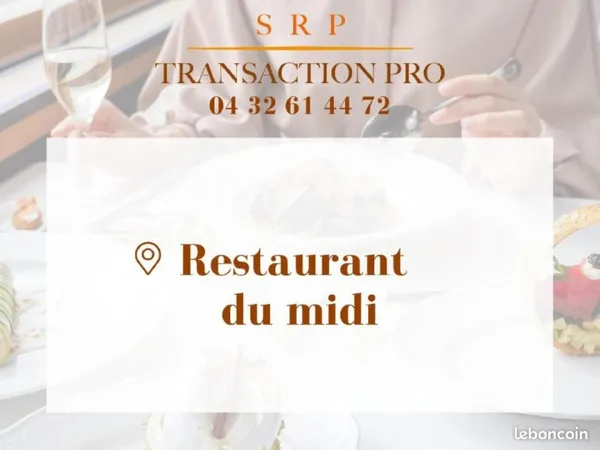 Fonds de commerce restaurant 220 m²