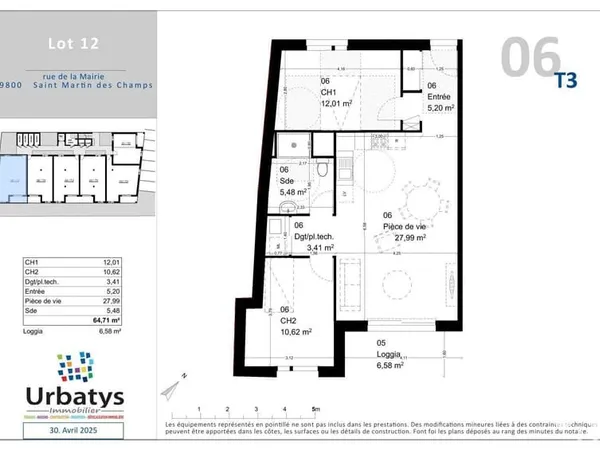Vente Appartement 3 pièces