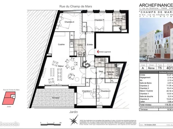 Appartement 4 pièces 117 m²