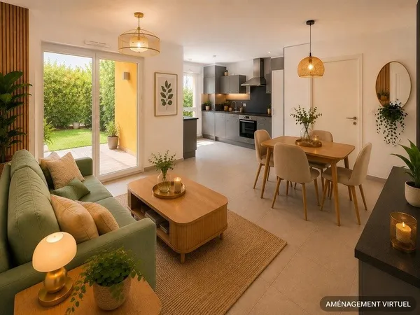 Appartement 2 pièces avec jardin - Saint-Priest, secteur Revaison