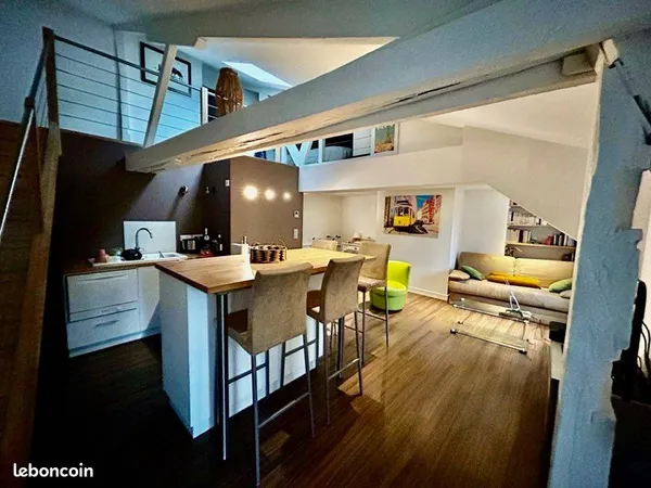 Duplex T2 meuble à louer en centre ville