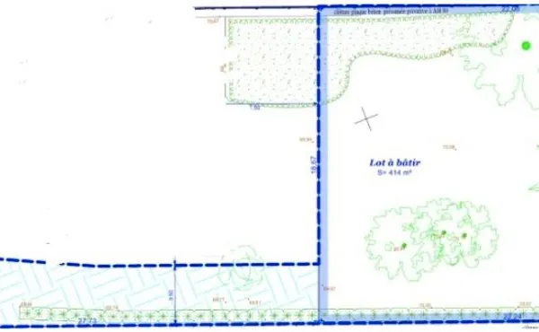 Terrain 414 m² Saint Vrain