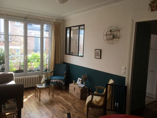 Loue 2 pièces 46m² meublé Batignolles Rome Paris 17ème