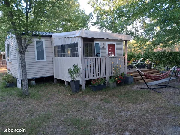 Mobil home climatisé pres de contis à vendre
