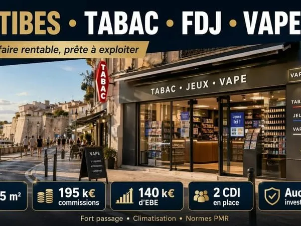 Antibes commerce tabac FDJ vape 85 m²
