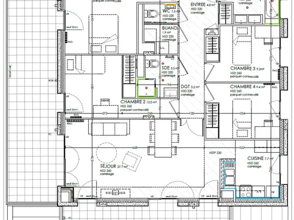 Appartement 5 pièces 101 m²