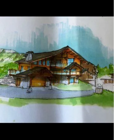 Terrain avec permis de construire chalet
