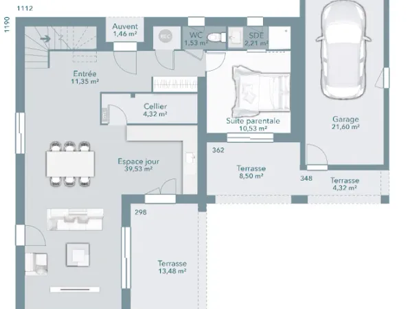 Maison neuve 6 pièces 110 m²