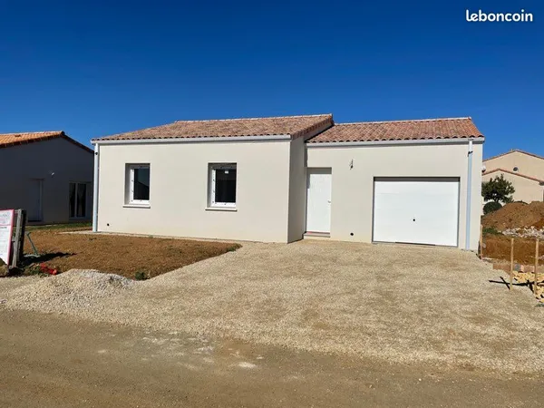 Maison neuve de plain-pied - 3 chambres, jardin, garage - Accessible PMR - Smarves