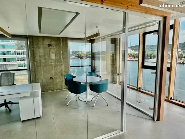 Espace professionnel 96 m² avec loggia sur la Seine - Rouen