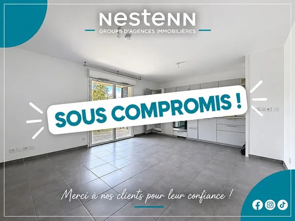 NESTENN - Superbe T3 avec terrasse et 2 parkings en sous-sol à Labège