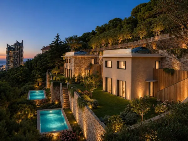Villa de luxe contemporaine avec vue mer, 3 chambres, terrasse et parking