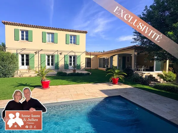 Pélissanne - Villa 140 m2, terrain paysager de 1 000 m2 et s
