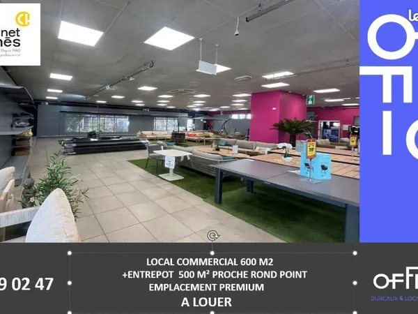 Local commercial 1 100 m²