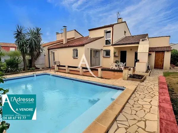 A VENDRE CABESTANY VILLA 3 FACES DE 108 M² SUR TERRAIN DE 400 M²