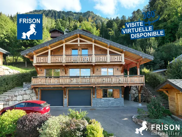 Chalet d'exception avec vue lac, à deux pas des pistes de ski,