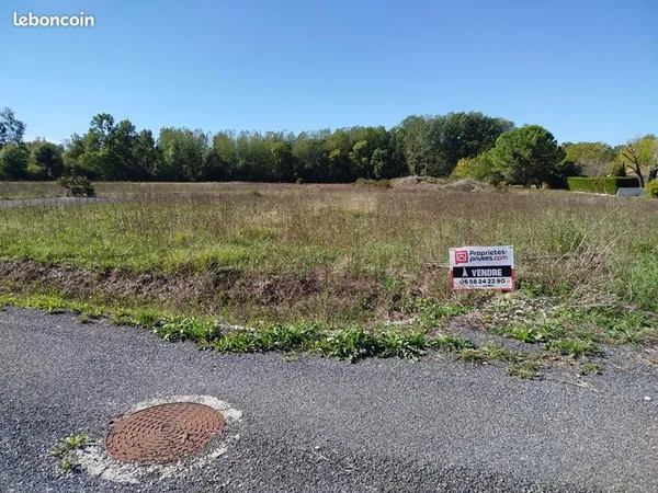 Terrain 1 080 m² Gimeux