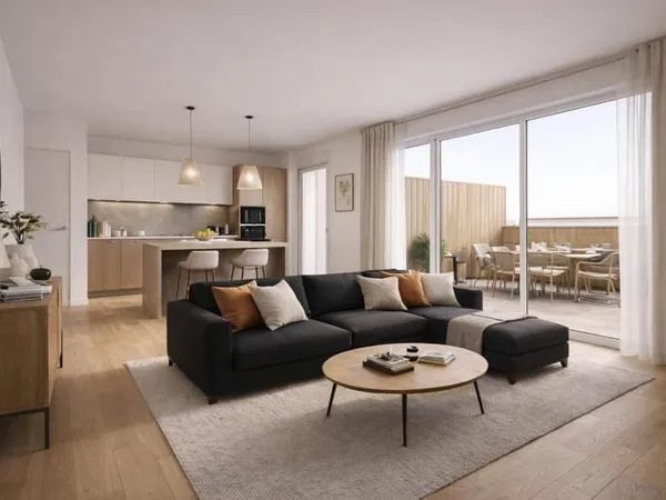 Beau 3 PIÈCES avec BALCON - Grande pièce de vie à Chessy