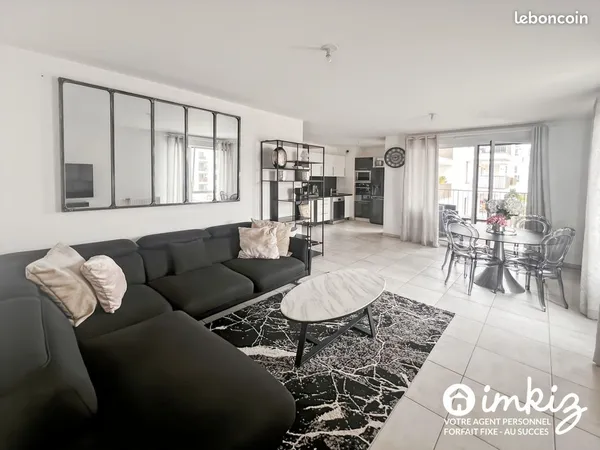 Appartement 3 pièces avec balcon et garage