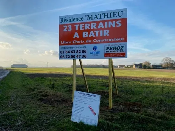 Terrain à bâtir 457 m²
