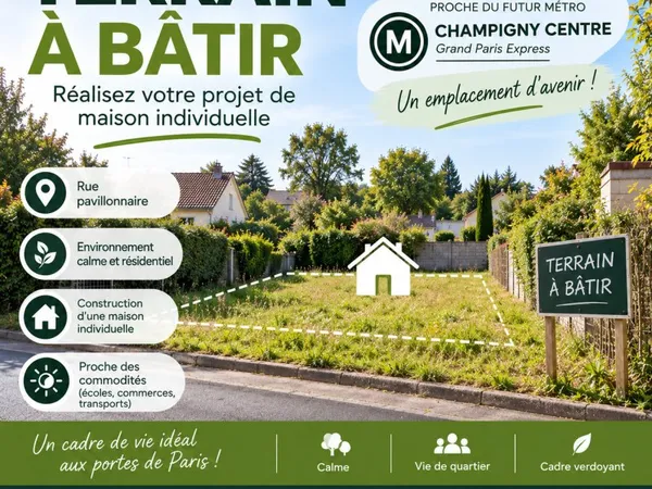 Terrain 521 m²