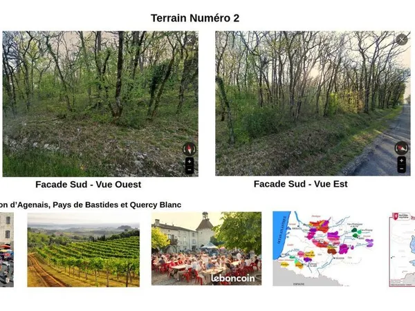 Terrain boisé chênes 2 avec CU (Agenais, Quercy, Cahors)