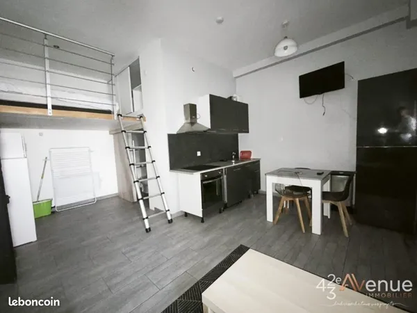 Studio 2 pièces 21 m²
