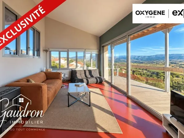 Maison contemporaine - Architecture atypique - Mezzanine & vue d