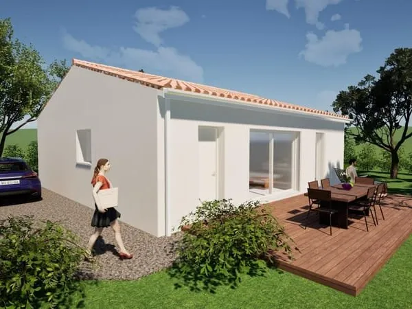 CORNAS HORS LOTISSEMENT TERRAIN + MAISON NEUVE