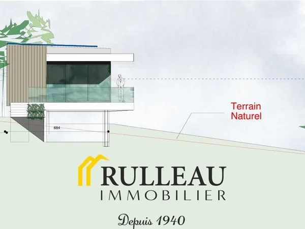Terrain à bâtir 1170 m2 avec vue dégagée Permis accepté à