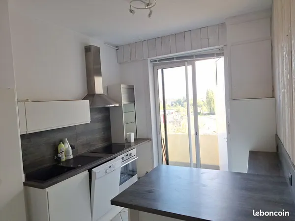 T3 de charme de 73m²-pièce supplémentaire de 11m² - 2balcons -Roanne