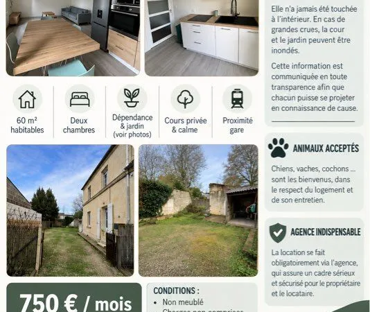 Location maison saintes