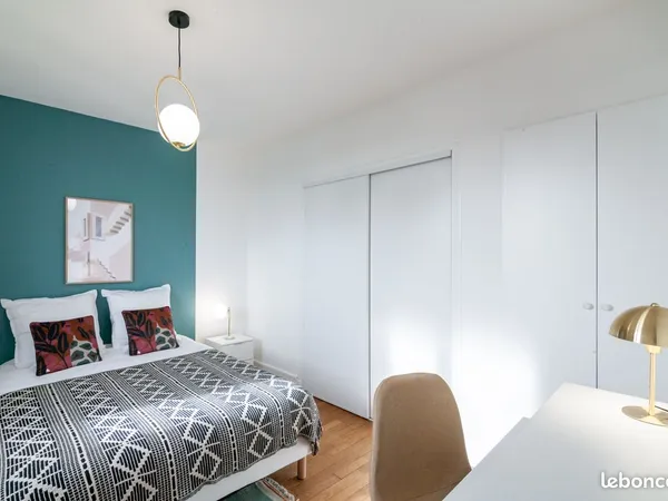🏡 Chambre meublée en colocation - 370 CC - Disponible immédiatement
