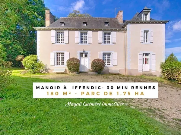 Manoir 8 pièces - 180 m2 habitables dans son parc arboré de 1 ha 75