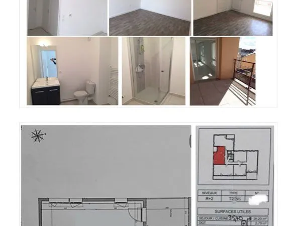 Magnifique grand lumineux T2 Bis de 56 m2 BBC + 1 place parking couvert centre-ville Le Mans